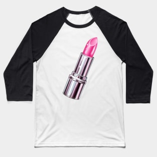 Pink Lipstick Baseball T-Shirt